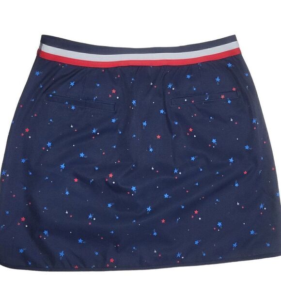 Lady Hagen Golf Skort Womens Size Small UPF 50 Stars Patriotic Pull On Skirt NEW - Picture 3 of 13